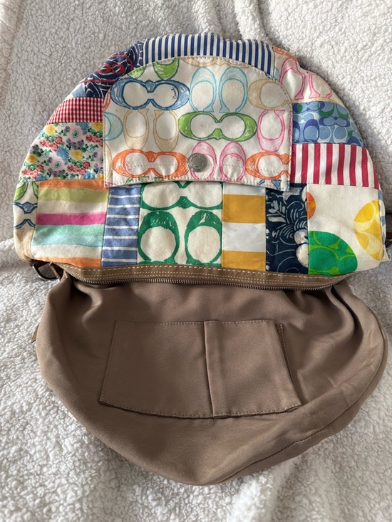 Vintage Y2K Coach Patchwork Hamptons Hobo Scribble Shoulder Bag Purse Floral - Picture 14 of 16